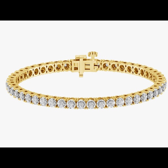 Genuine real diamond 1 carat tennis bracelet not cz not moissanite best gift HOT - Picture 5 of 5